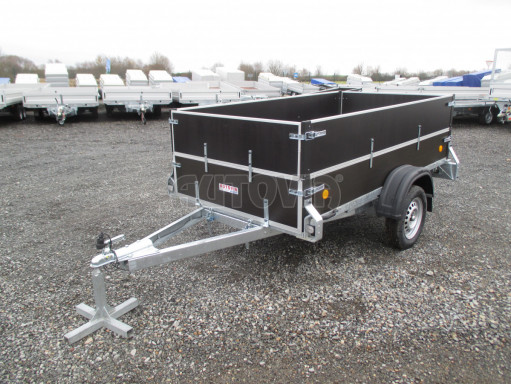 Sklopný PROFI přívěs s nástavbou ZV 26 N1 skl. 2,50x1,30/0,70 POČ M zesílená náprava