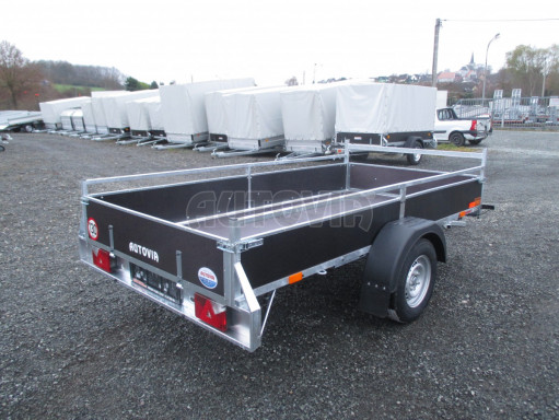 Nebrzděný jednoosý PROFI přívěs VA 750kg 3,01x1,48/0,30 RE POČ zes. náprava* č.7