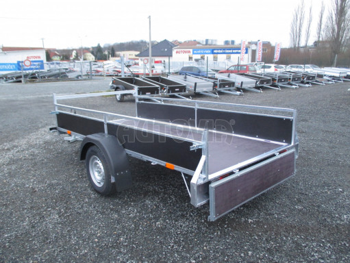Nebrzděný jednoosý PROFI přívěs VA 750kg 3,01x1,48/0,30 RE POČ zes. náprava* č.13