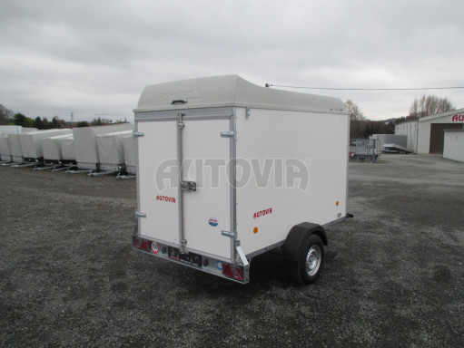 Skříňový brzděný přívěs - dvoukřídlé dveře ZV 27 B1 1,3T O 2,50x1,48/1,65