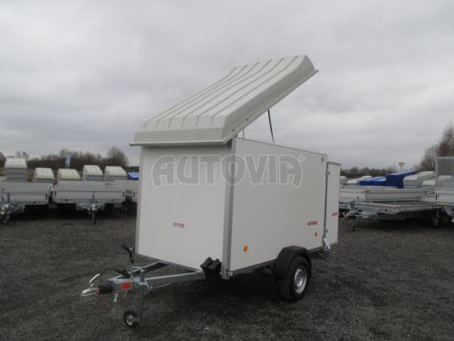 Skříňový brzděný přívěs - dvoukřídlé dveře ZV 27 B1 1,3T O 2,50x1,48/1,65
