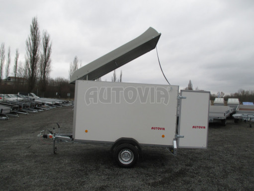 Skříňový brzděný přívěs - dvoukřídlé dveře ZV 27 B1 1,3T O 2,50x1,48/1,65