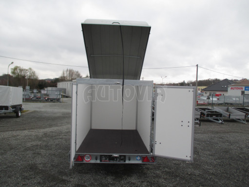 Skříňový brzděný přívěs - dvoukřídlé dveře ZV 27 B1 1,3T O 2,50x1,48/1,65