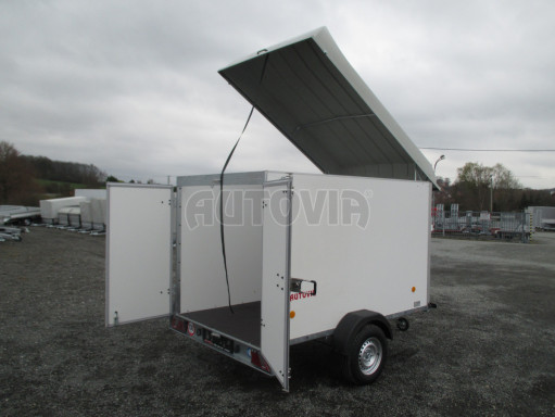 Skříňový brzděný přívěs - dvoukřídlé dveře ZV 27 B1 1,3T O 2,50x1,48/1,65