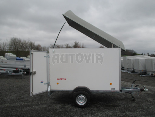 Skříňový brzděný přívěs - dvoukřídlé dveře ZV 27 B1 1,3T O 2,50x1,48/1,65