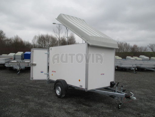 Skříňový brzděný přívěs - dvoukřídlé dveře ZV 27 B1 1,3T O 2,50x1,48/1,65