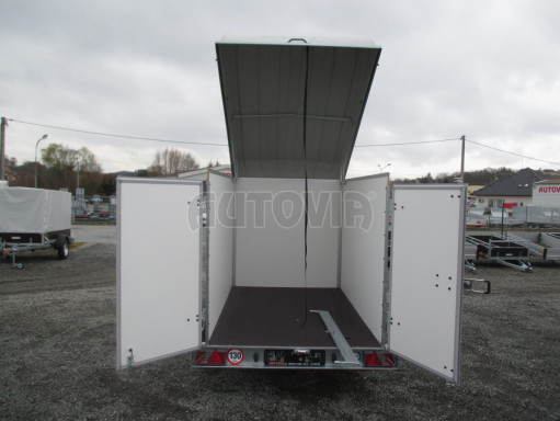 Skříňový brzděný přívěs - dvoukřídlé dveře ZV 27 B1 1,3T O 2,50x1,48/1,65
