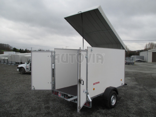 Skříňový brzděný přívěs - dvoukřídlé dveře ZV 27 B1 1,3T O 2,50x1,48/1,65