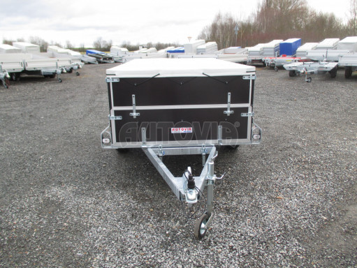 Sklopný PROFI přívěs s nástavbou ZV 26 N1 skl. 2,50x1,30/0,70 POČ M zesílená náprava, plachta