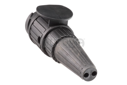 Zástrčka - vidlice 13 pól 12V s gumovým vývodem - výprodej č.2