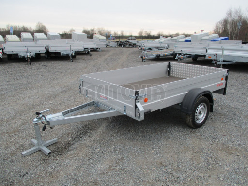 PROFI sklopný přívěsný vozík ZV 27 ALU N1 skl 2,50x1,49/0,35 POČ zesílená náprava