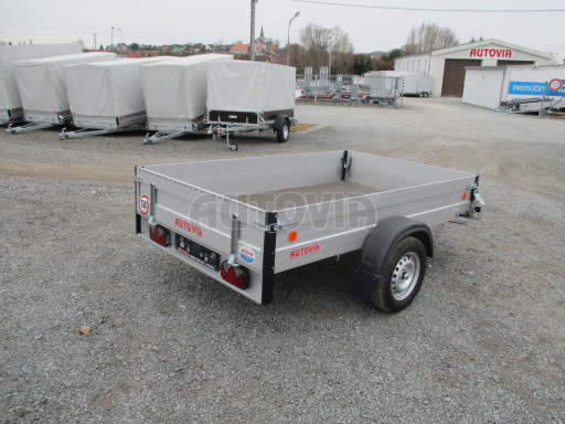 PROFI sklopný přívěsný vozík ZV 27 ALU N1 skl 2,50x1,49/0,35 POČ zesílená náprava