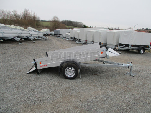 PROFI sklopný přívěsný vozík ZV 27 ALU N1 skl 2,50x1,49/0,35 POČ zesílená náprava