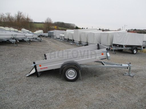 PROFI sklopný přívěsný vozík ZV 27 ALU N1 skl 2,50x1,49/0,35 POČ zesílená náprava