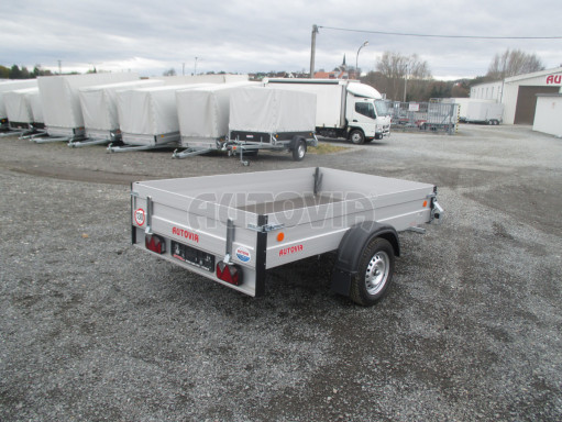 PROFI nebrzděný valník ZV 27 ALU N1 2,51x1,49/0,35 POČ zesílená náprava