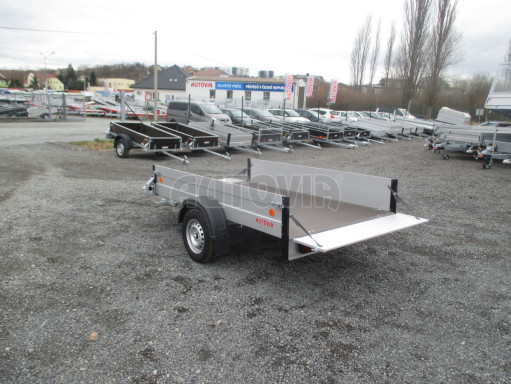 PROFI nebrzděný valník ZV 27 ALU N1 2,51x1,49/0,35 POČ zesílená náprava