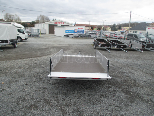 PROFI nebrzděný valník ZV 27 ALU N1 2,51x1,49/0,35 POČ zesílená náprava