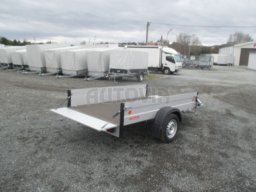 PROFI nebrzděný valník ZV 27 ALU N1 2,51x1,49/0,35 POČ zesílená náprava