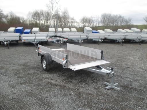 PROFI nebrzděný valník ZV 27 ALU N1 2,51x1,49/0,35 POČ zesílená náprava