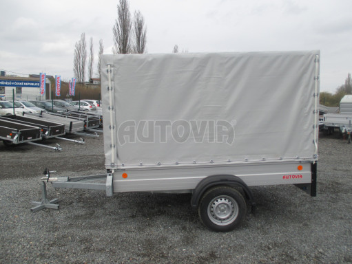 Nebrzděný valník ZV 27 ALU N1 2,51x1,49/1,53 POČ, jekl. konstrukce