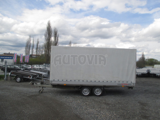 Univerzální hydraulicky naklápěcí přívěs s plachtou AD 2,7T 4,17x1,89/1,80 č.5