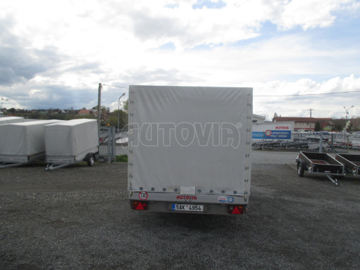 Univerzální hydraulicky naklápěcí přívěs s plachtou AD 2,7T 4,17x1,89/1,80 č.7