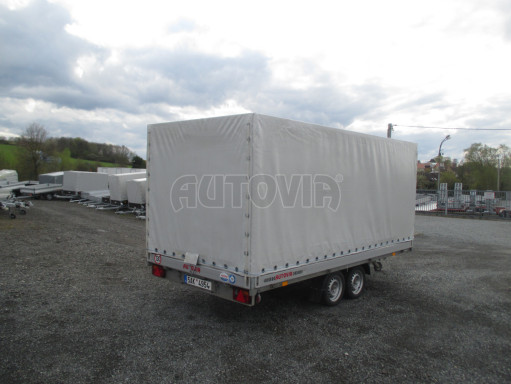 Univerzální hydraulicky naklápěcí přívěs s plachtou AD 2,7T 4,17x1,89/1,80 č.8