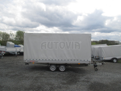 Univerzální hydraulicky naklápěcí přívěs s plachtou AD 2,7T 4,17x1,89/1,80 č.9