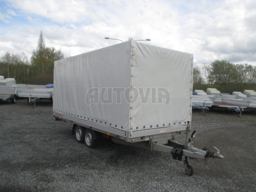 Univerzální hydraulicky naklápěcí přívěs s plachtou AD 2,7T 4,17x1,89/1,80 č.10