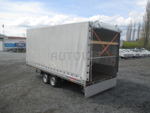 Univerzální hydraulicky naklápěcí přívěs s plachtou AD 2,7T 4,17x1,89/1,80 č.11