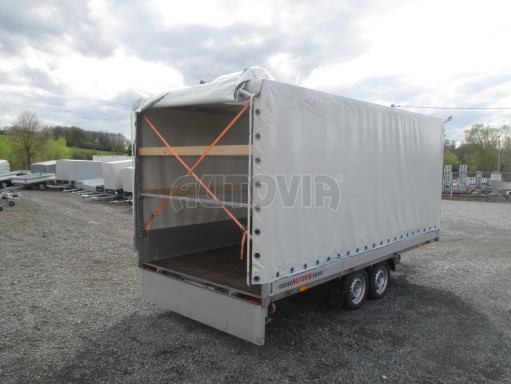 Univerzální hydraulicky naklápěcí přívěs s plachtou AD 2,7T 4,17x1,89/1,80 č.13