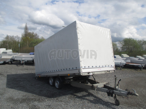 Univerzální hydraulicky naklápěcí přívěs s plachtou AD 2,7T 4,17x1,89/1,80 č.23