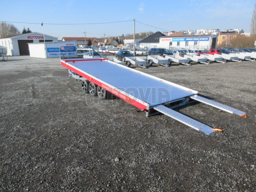 Plato pro převoz velkých vozidel JMB 3,5T B3 5,50x2,09 ALU kola č.26