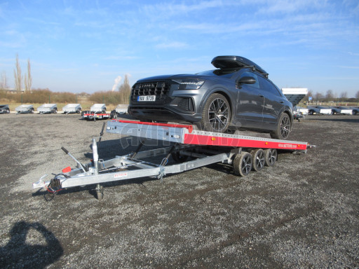 Plato pro převoz velkých vozidel JMB 3,5T B3 5,50x2,09 ALU kola č.19