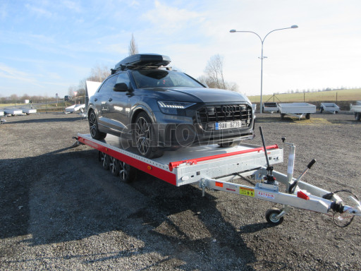 Plato pro převoz velkých vozidel JMB 3,5T B3 5,50x2,09 ALU kola č.20