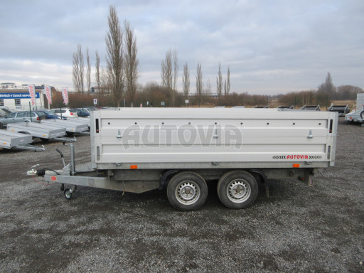 Bazarový sklápěcí přívěs s nástavbou bočnic ATS 3SKS 2,7T 3,32x1,70/0,70 ECO ZN v elektrice č.5