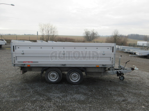 Bazarový sklápěcí přívěs s nástavbou bočnic ATS 3SKS 2,7T 3,32x1,70/0,70 ECO ZN v elektrice č.10