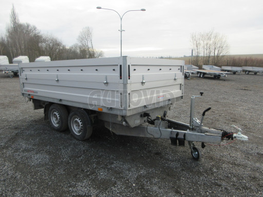 Bazarový sklápěcí přívěs s nástavbou bočnic ATS 3SKS 2,7T 3,32x1,70/0,70 ECO ZN v elektrice č.11