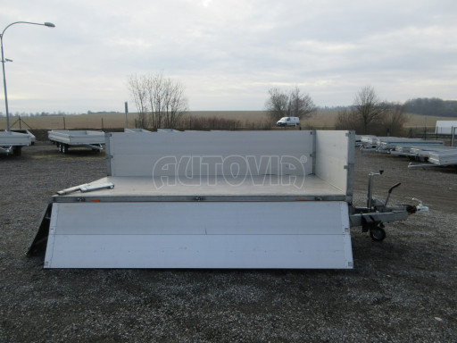 Bazarový sklápěcí přívěs s nástavbou bočnic ATS 3SKS 2,7T 3,32x1,70/0,70 ECO ZN v elektrice č.12