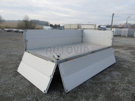 Bazarový sklápěcí přívěs s nástavbou bočnic ATS 3SKS 2,7T 3,32x1,70/0,70 ECO ZN v elektrice č.13