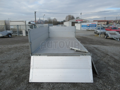 Bazarový sklápěcí přívěs s nástavbou bočnic ATS 3SKS 2,7T 3,32x1,70/0,70 ECO ZN v elektrice č.14