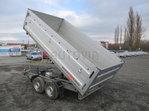 Bazarový sklápěcí přívěs s nástavbou bočnic ATS 3SKS 2,7T 3,32x1,70/0,70 ECO ZN v elektrice č.17