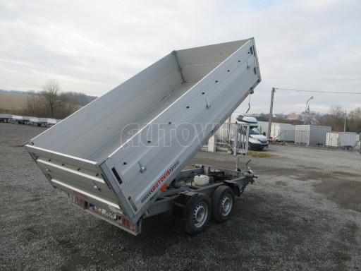 Bazarový sklápěcí přívěs s nástavbou bočnic ATS 3SKS 2,7T 3,32x1,70/0,70 ECO ZN v elektrice č.18