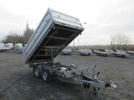 Bazarový sklápěcí přívěs s nástavbou bočnic ATS 3SKS 2,7T 3,32x1,70/0,70 ECO ZN v elektrice č.20