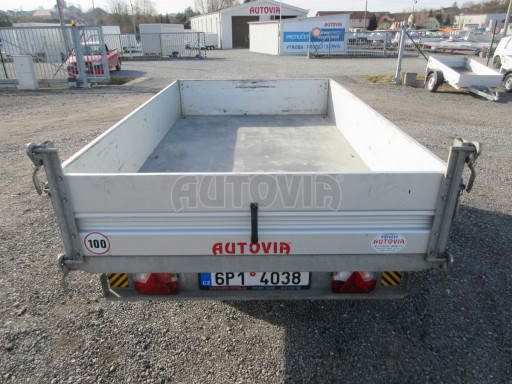 Bazarový sklápěcí přívěsný vozík - RK 1,5T 2,57x1,51/0,35 č.5