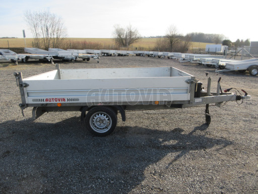 Bazarový sklápěcí přívěsný vozík - RK 1,5T 2,57x1,51/0,35 č.7