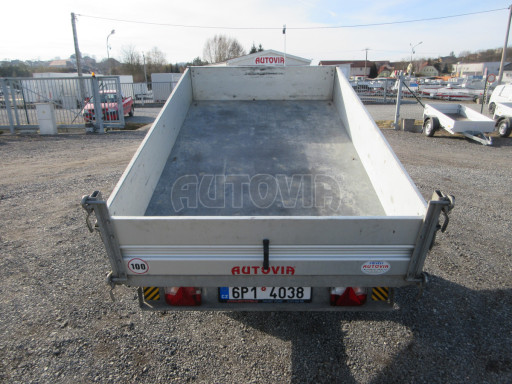 Bazarový sklápěcí přívěsný vozík - RK 1,5T 2,57x1,51/0,35 č.14