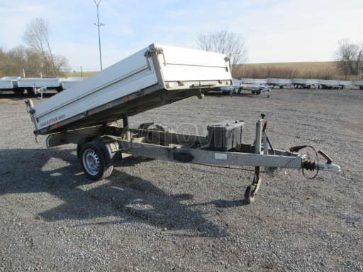 Bazarový sklápěcí přívěsný vozík - RK 1,5T 2,57x1,51/0,35 č.1