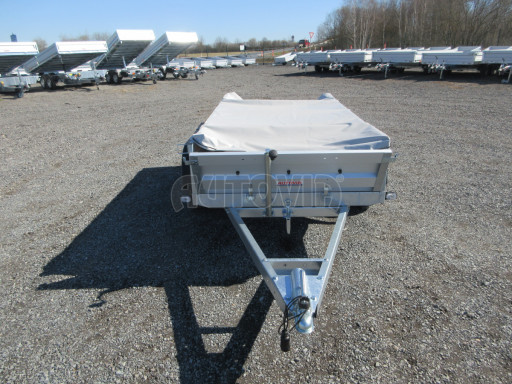 Sklopný nebrzděný přívěs AVM N2 2,52x1,30/0,35, hever + plachta č.10