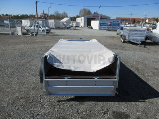 Sklopný nebrzděný přívěs AVM N2 2,52x1,30/0,35, hever + plachta č.14